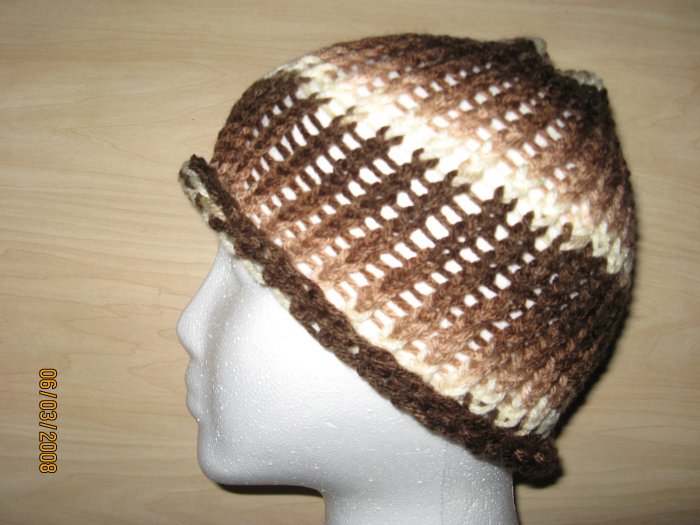 Brown Waves skullcap