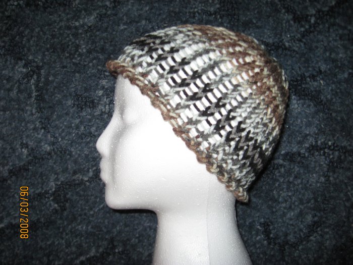 Dark Camo skully knit hat