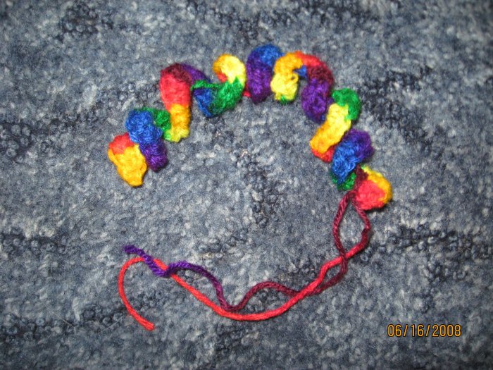 Rainbow Twist cat toy