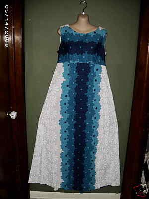 VINTAGE UI MAIKAI DESIGNER HAWAIIAN FLORAL DRESS RARE 16