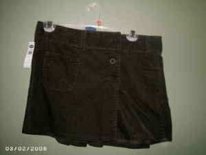 NEW Old Navy Short Corduroy Skirt Size 2