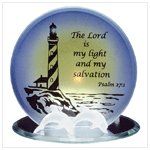 Glass Psalm Candleholder