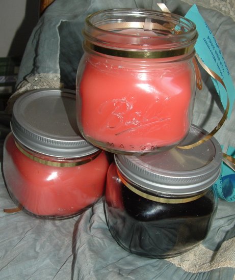 Country rustic Mandarin Apricot candle handmade