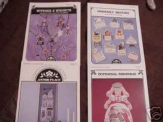 A 4-Pak Assortmend of Cross Stitch Patterns ~h