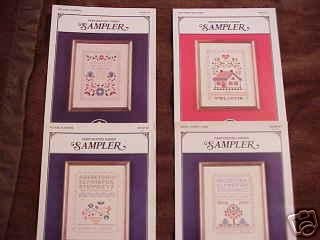 A 4 Pak of SAMPLER Cross Stitch Patterns ~d