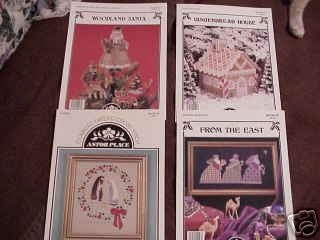 A 4-Pak Selection of Assorted Cross Stitch Patterns ~g