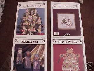 A 4-Pak Assortment of Cross Stitch Patterns ~i