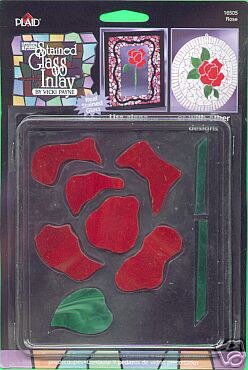 Gallery Glass ROSE Insert for Stain Glass or Mosiacs