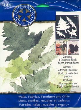 Plaids IVY LEAF FERN Stencil Stamp new in package