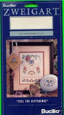 Bucilla 18 ct. PLATINUM AIDA 15" X 18" Fabric