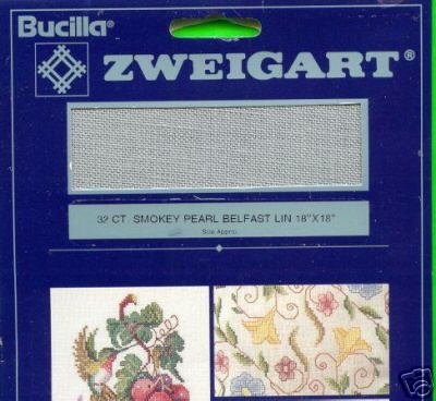 Bucilla 32 ct. SMOKEY PEARL BELFAST Linen Fabric