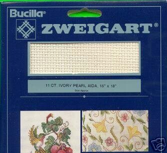 Bucilla Ivory Pearl 11Ct Aida 15" x 18"