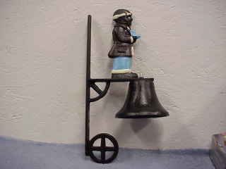 Uncle Moses Wall Mount Cast Iron Bell