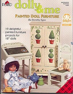 DOLLY & ME Patterns To Paint DOLL Furniture Booklet by Plaid