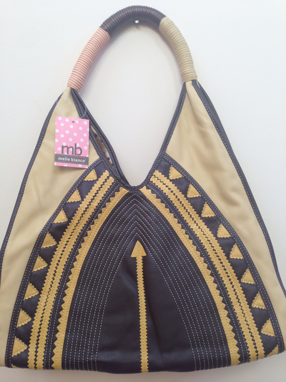 Melie Bianco Applique Bohemian Style Handbag