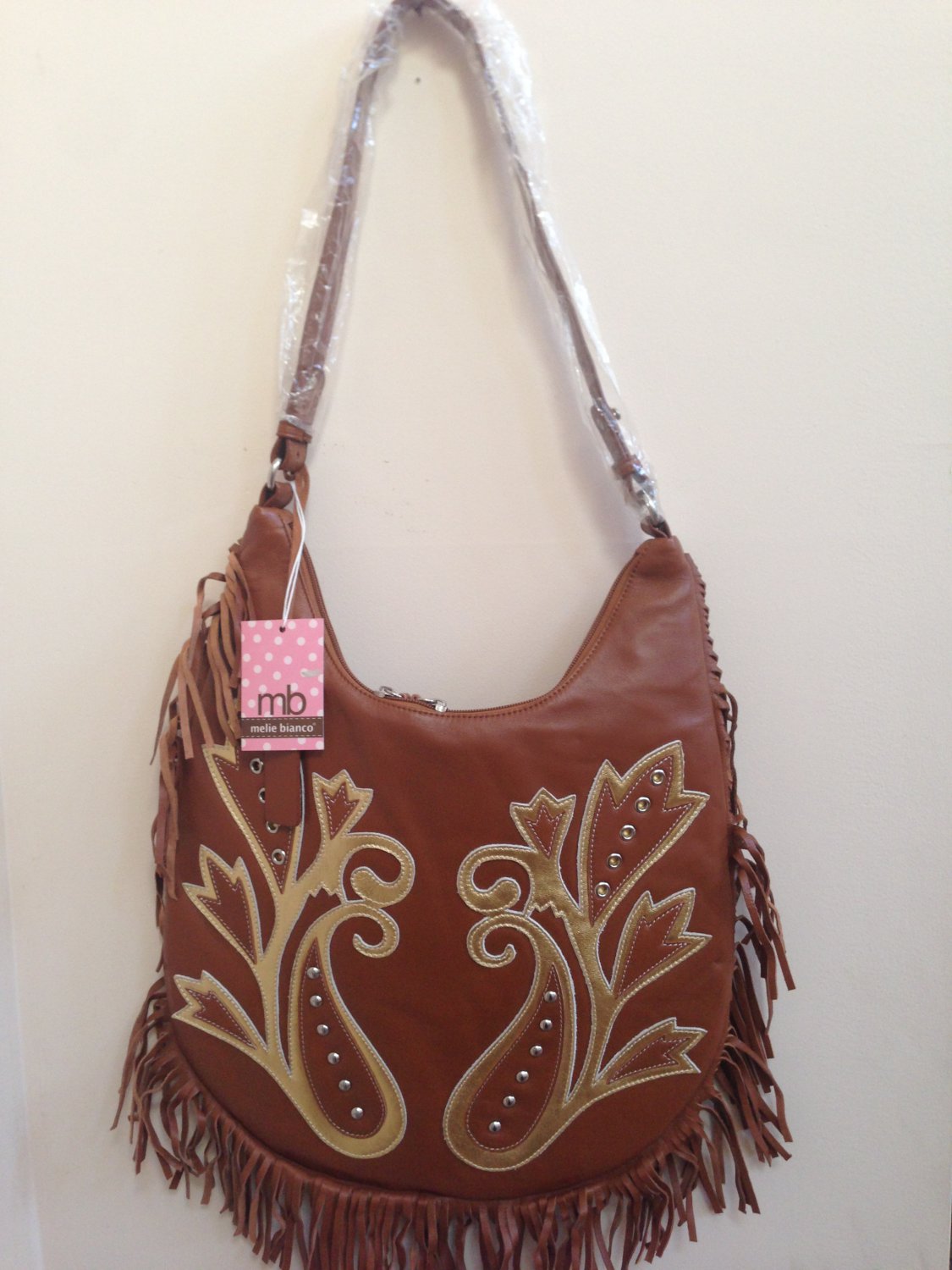 Melie Bianco Bohemian Style leather handbag
