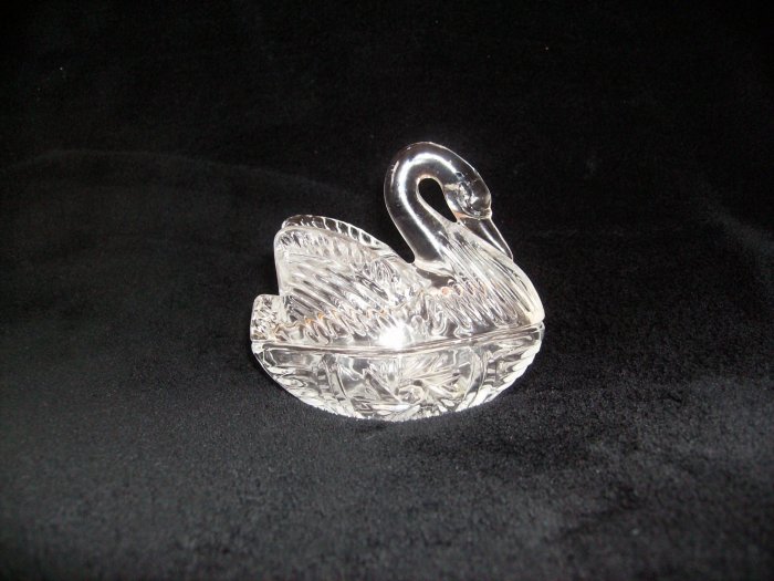 Crystal Swan Trinket Box - Brand New