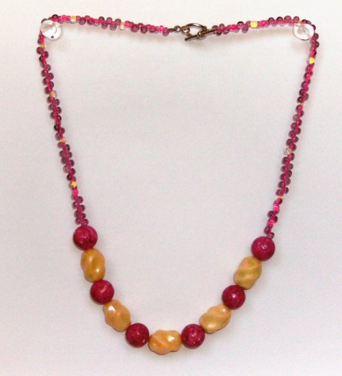 LOL - CreamyFuschiaPink Necklace