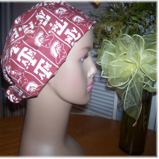 Surgical Caps - Texas A & M Fabric