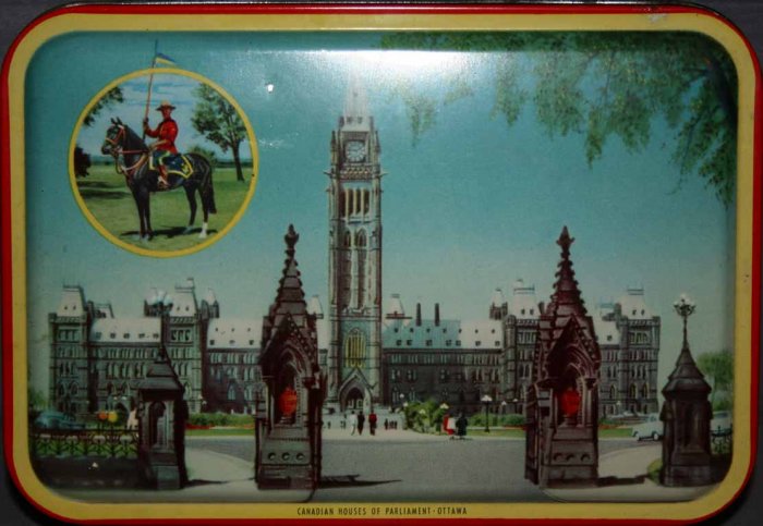 BLUE BIRD TOFFEE ~ HOUSES OF PARLIAMENT TIN