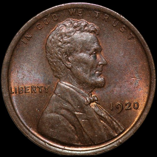 1920 US LINCOLN WHEAT CENT ~ MS62/63 RED - BROWN