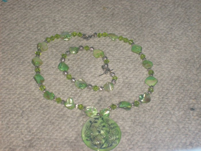 Green and Sliver Wild Flower Set