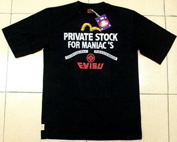 Evisu T-Shirt - Black (Private Stock For Maniacs)