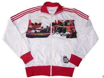 Adidas Jacket - White (Red NY)