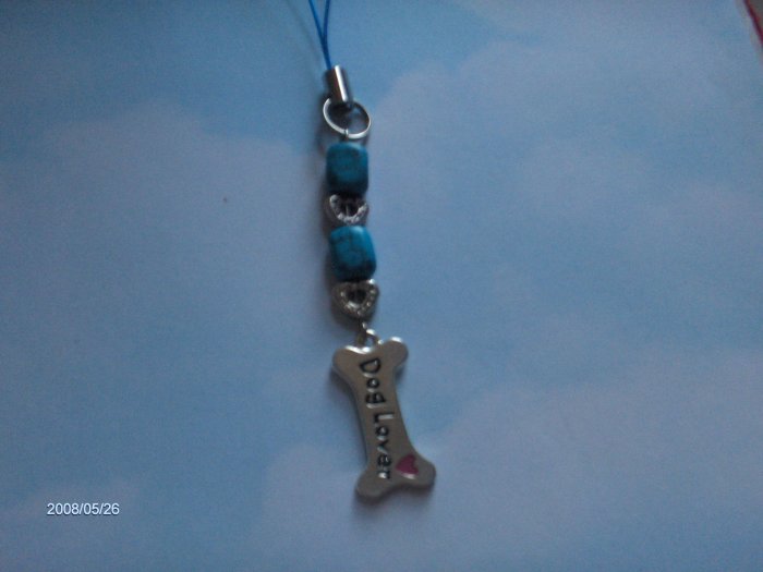 blue stone with heart