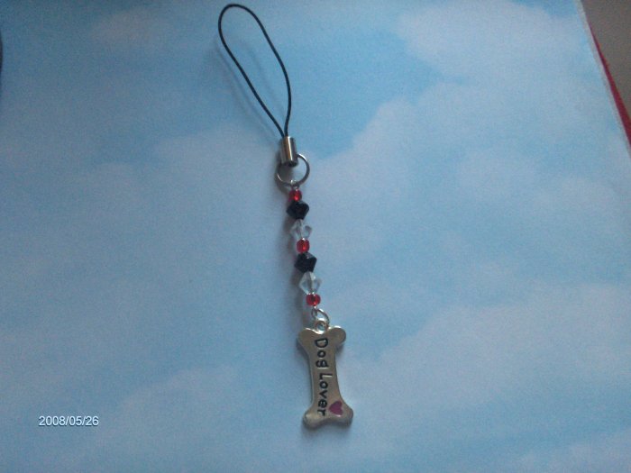 red and black dog charm