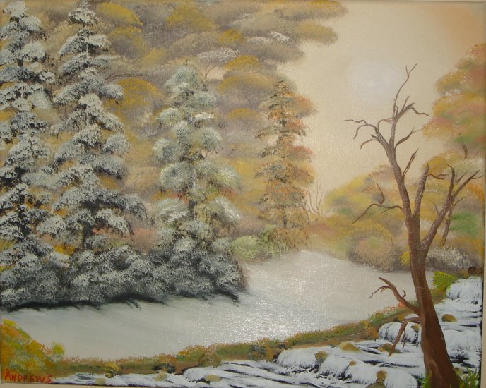 A golden winters day