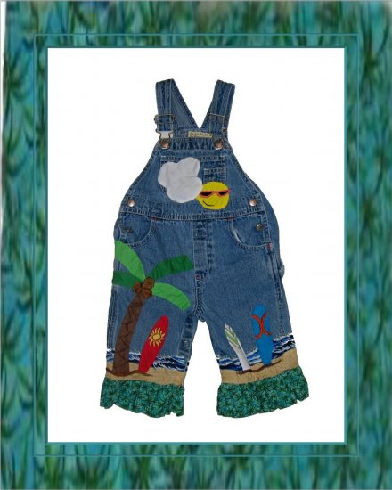 Custom Surfer Ocean Overalls or Pants
