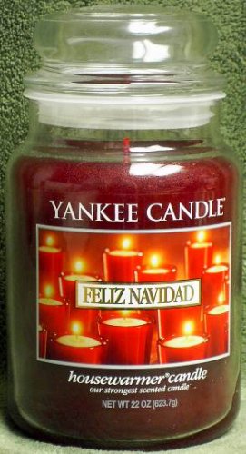 Yankee Candle "Felize Navidad" 22oz. Housewarmer Holiday Candle