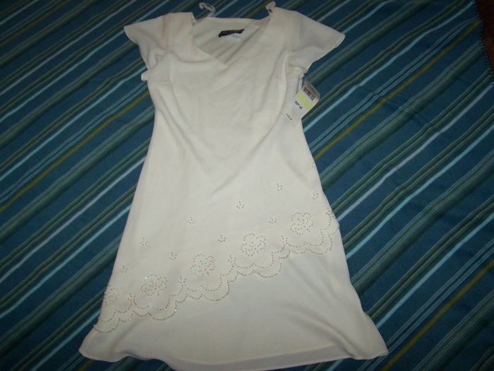 S.L. FASHIONS beaded dress sz. 4P NWT