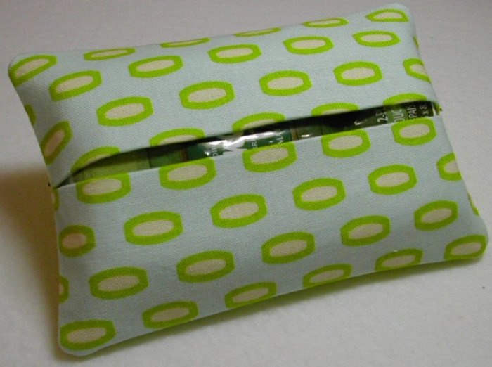 SALE Tissue Holder Travel Purse Heather Bailey Mod Bead - Iced Blue