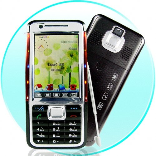 Funky Slim Touchscreen Multimedia Mobile Phone with Lights