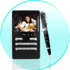 Wireless Spy Camera Pen with Solar Charger