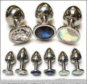 Swarovski Crystal Anal Plugs - Medium