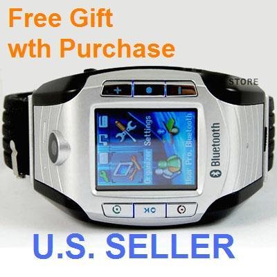 New Version T918 Unlocked Triband Watch Mobile Phone Bluetooth Camera PDA MP3 MP4 ( W100 style)