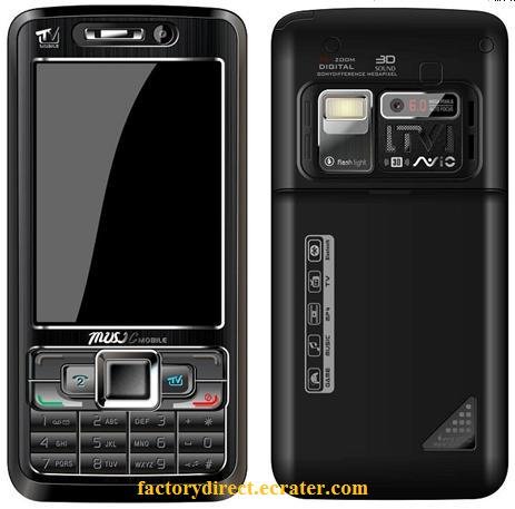 New S811 Quadband Dual Camera TV Unlocked Cell Phone + 1 GB. TF C1000 style