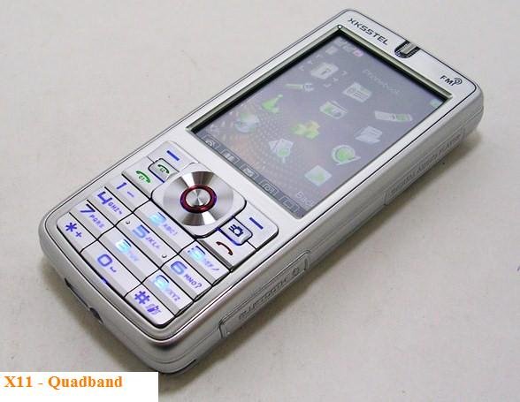 New X11 Quad Band DUAL SIM FM Touch Screen Unlocked Cell Phone + 2GB TF