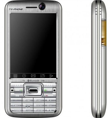 NEW A318 White/Silver Quad-band Dualsim Standby TV Cell Phone UNLOCK + 1GB. TF Card