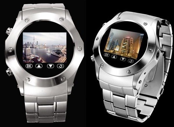 W968 stylish high-end steel watch mobile phone quad-band watch mobile phone
