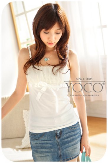 Chiffon mix cotton spagh (T8848)