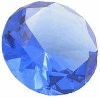 Large, beautiful multifaceted cut glass like crystal paperweight