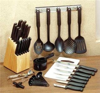 41 Piece Complete Utensil Set Includes Knife Set