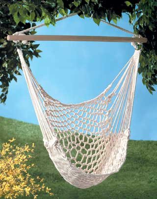 PORCH TREE COTTON ROPE SWING HAMMOCK CHAIR hammocks