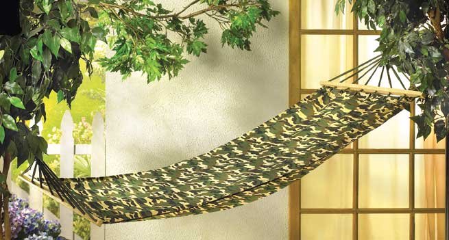 CAMOUFLAGE MILITARY HAMMOCK HOLDS UP TO 250LBS hammocks