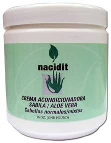 Nacidit Crema Acondicionadora Sabila - Aloe Vera Conditioning Cream (16 oz.)