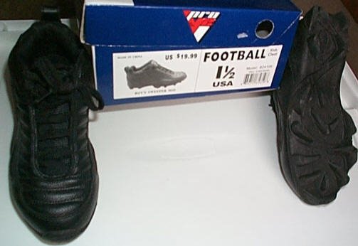 Football Cleats Boys Size 1.5 Pro V2 Used 5 times